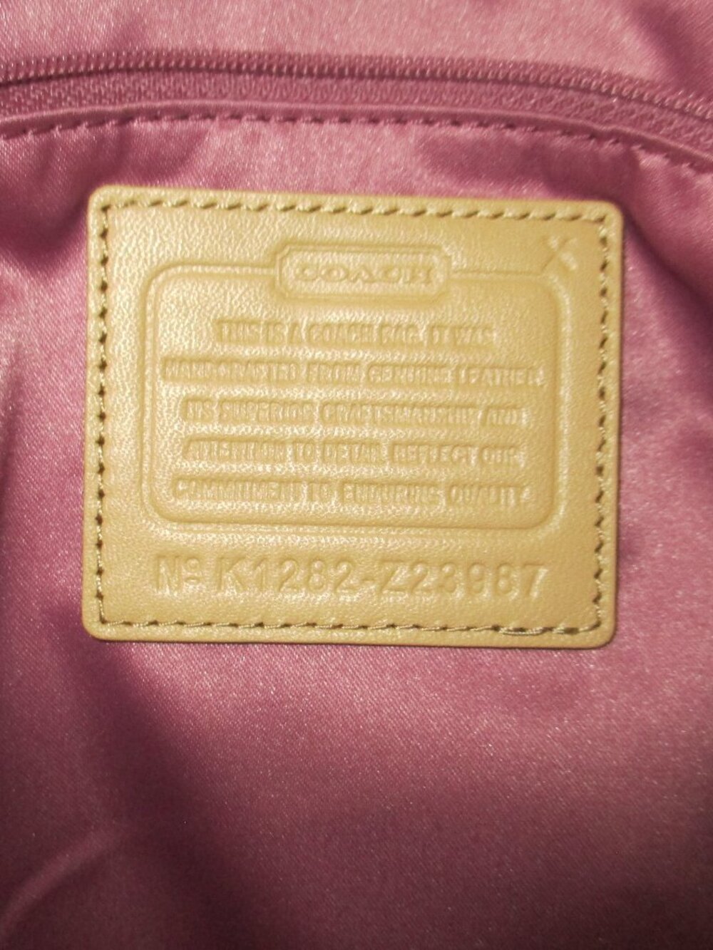 Coach leather shoulder bag - Picture 7 of 8